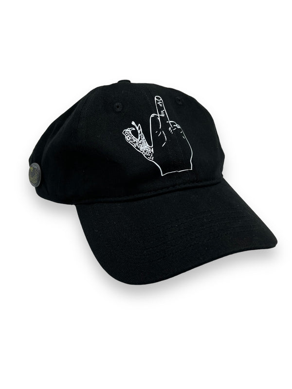 Never Bite Black 6 Panel Hat