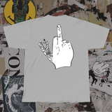 UP YOURS Short Sleeve Shirt / Grey Tee