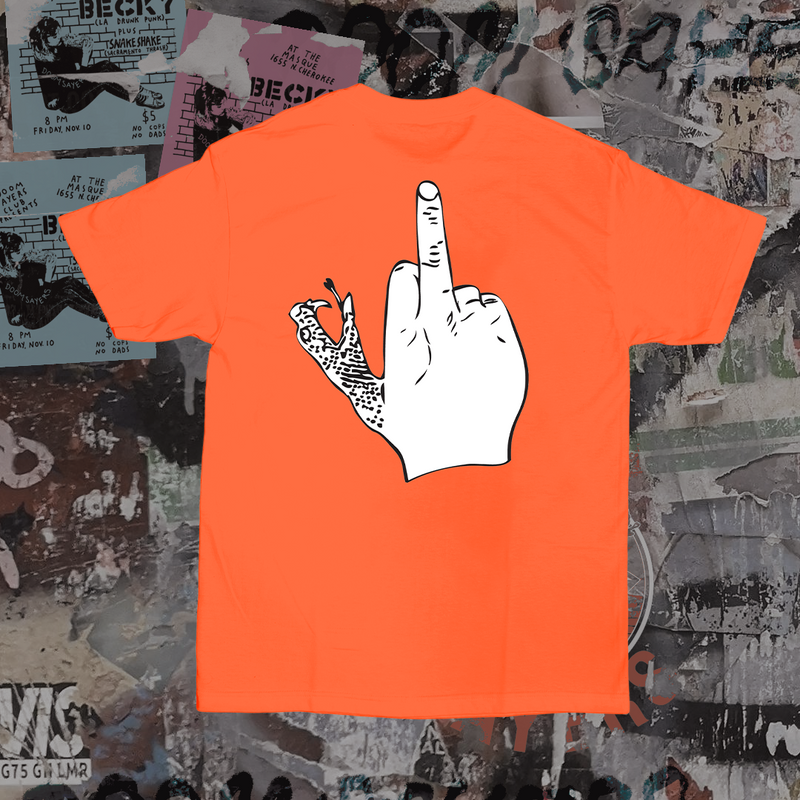 UP YOURS Short Sleeve Pocket Shirt / Orange