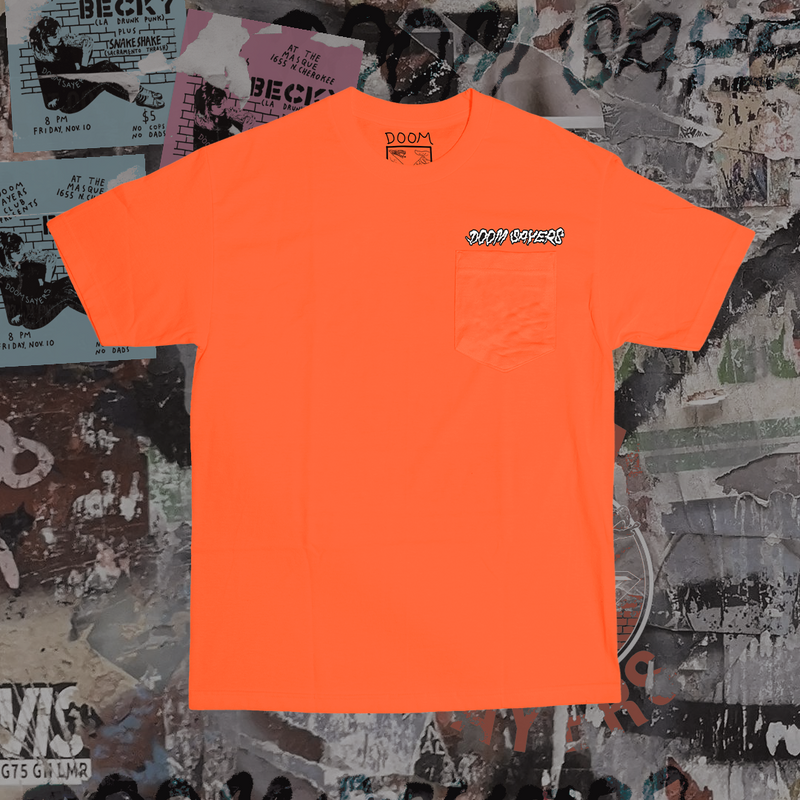 UP YOURS Short Sleeve Pocket Shirt / Orange